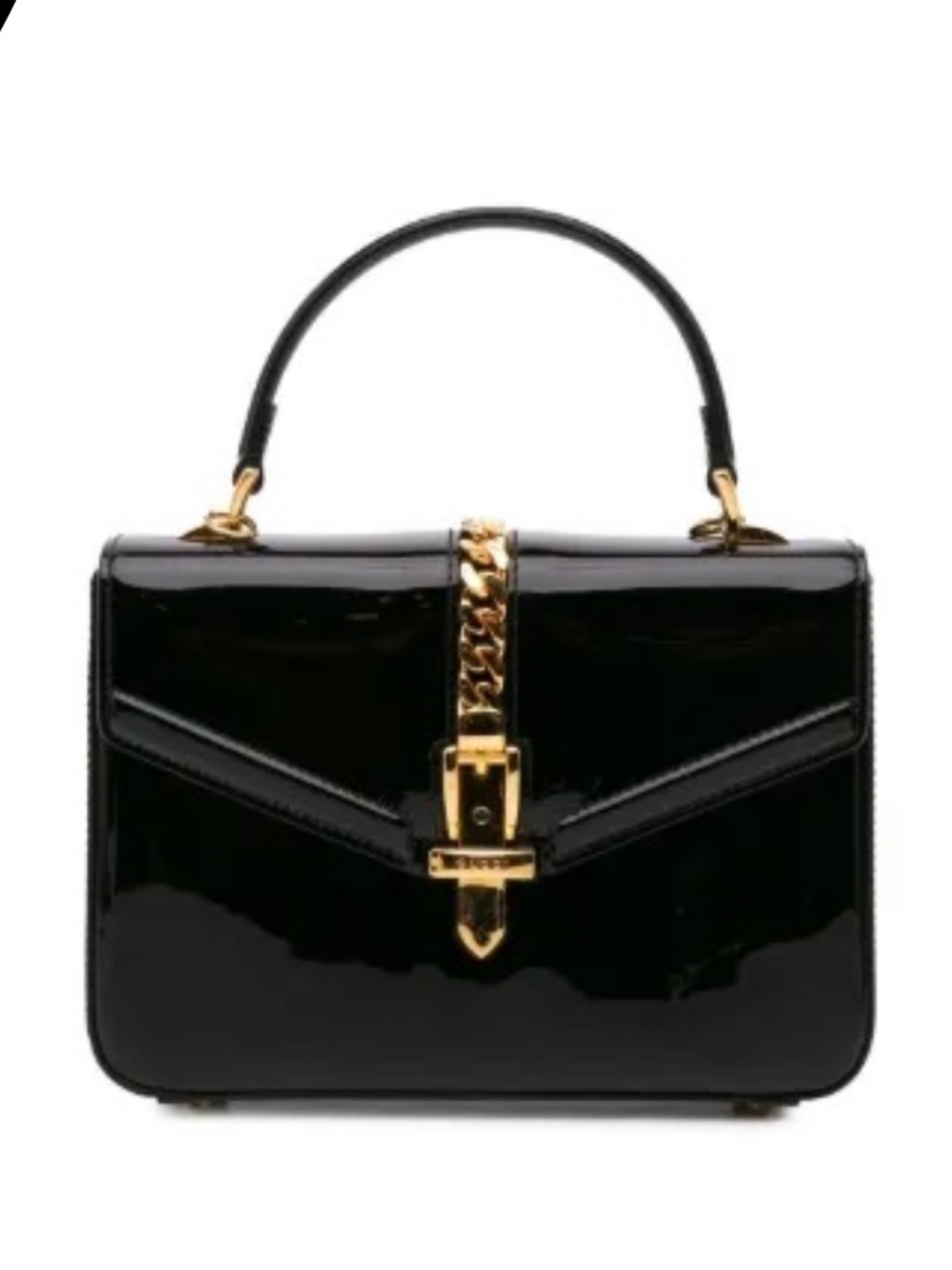 Gucci Pre-Owned 2016-2024 Mini Patent Sylvie 1969 Top Handle Bag satchel